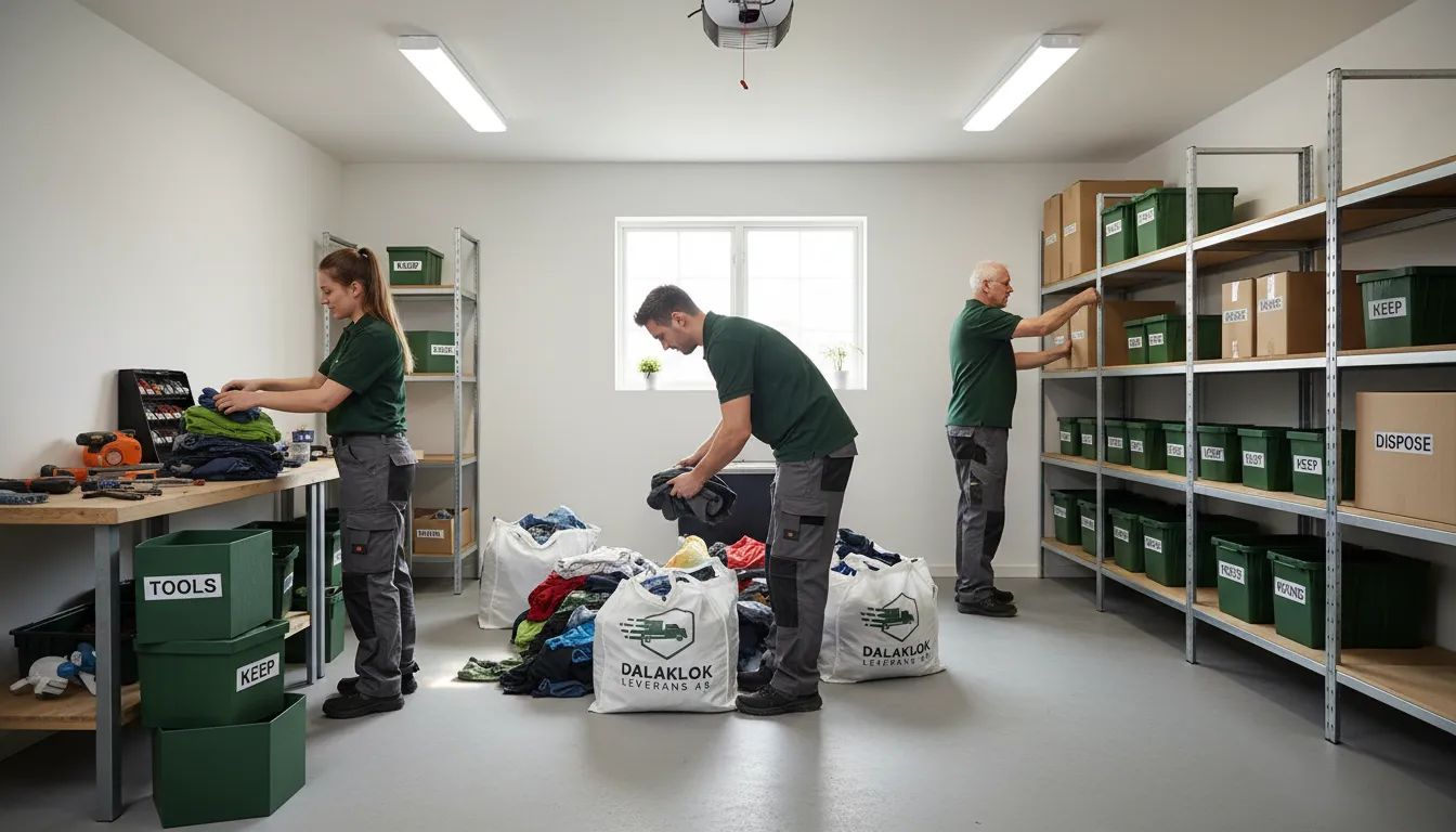 Röjning ute och inne