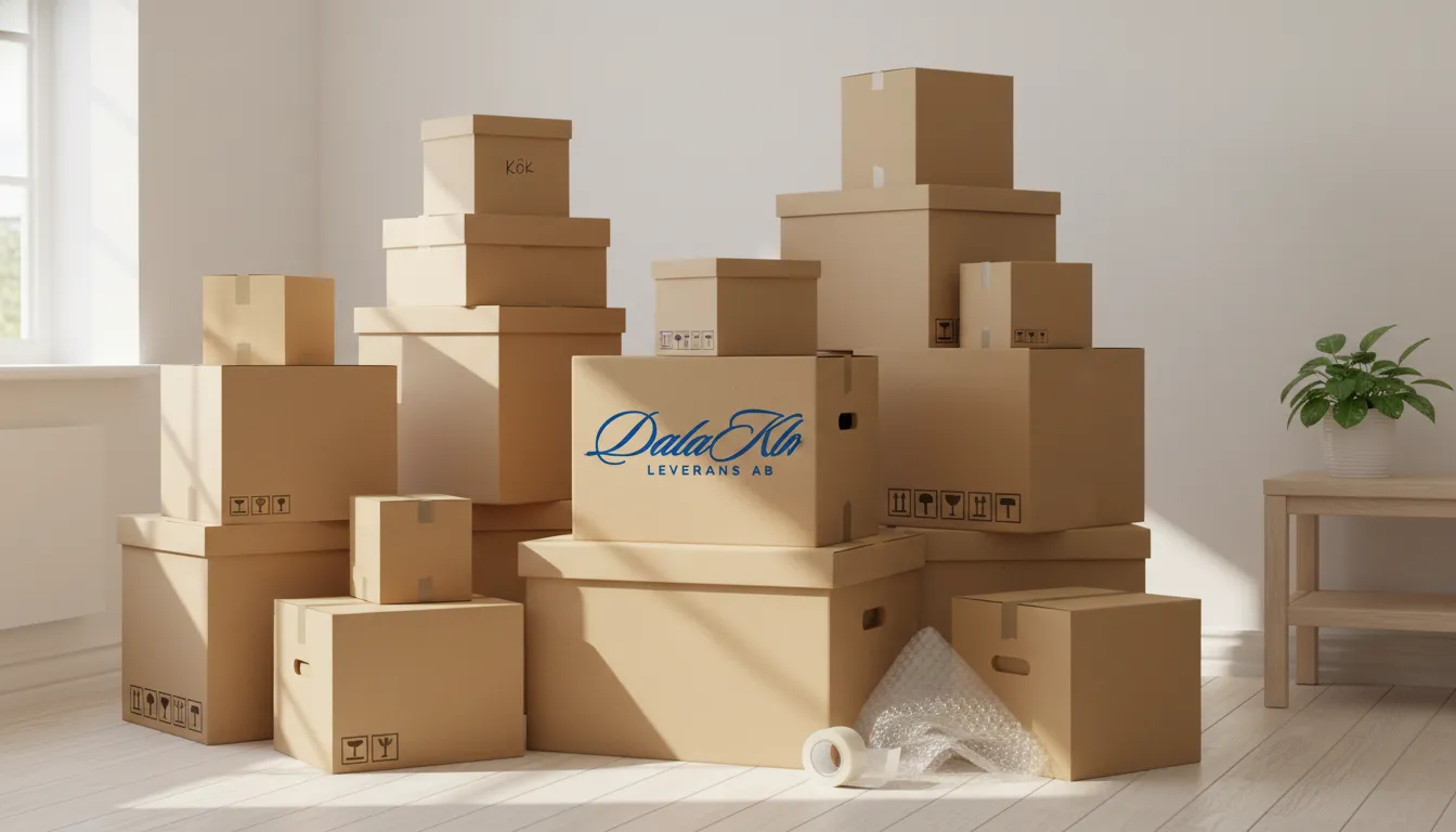 Hur många flyttkartonger behöver du? Enkel guide